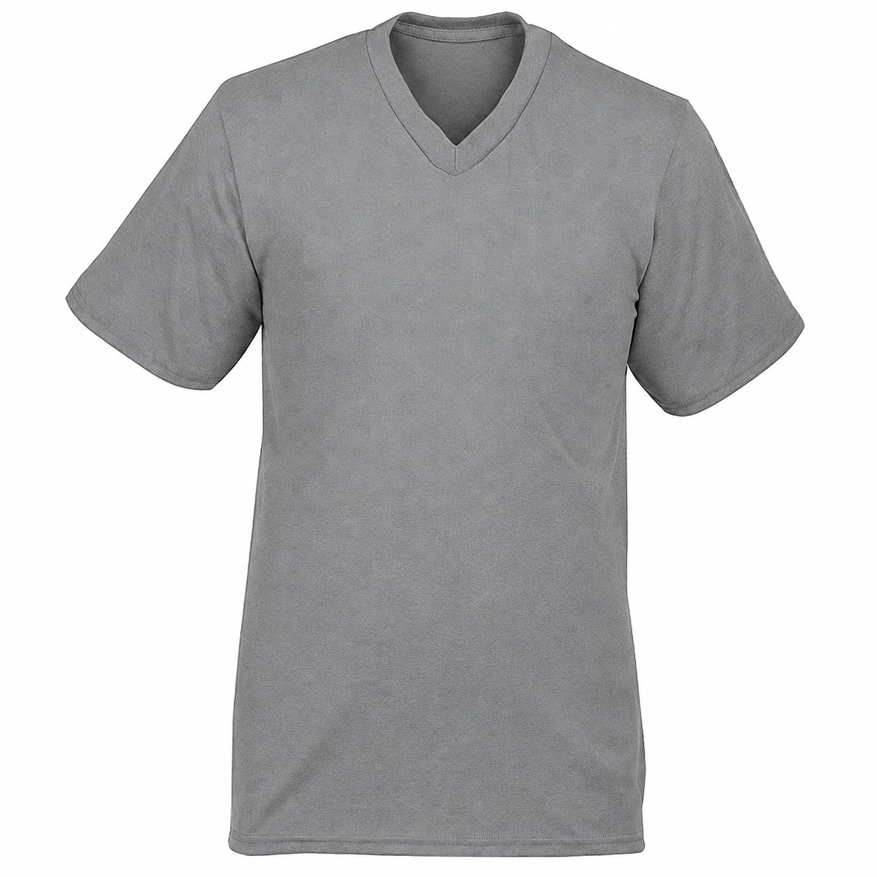Classic Cotton V Neck Shirt — Gray