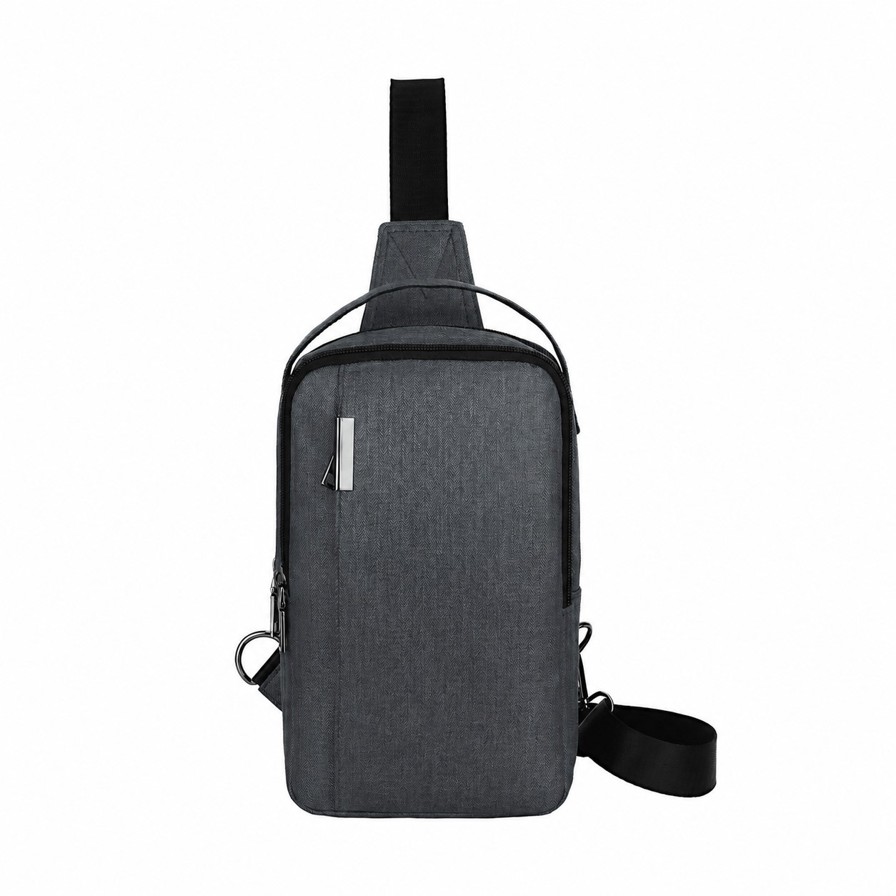 Business Crossbody Sling Bag — Gray