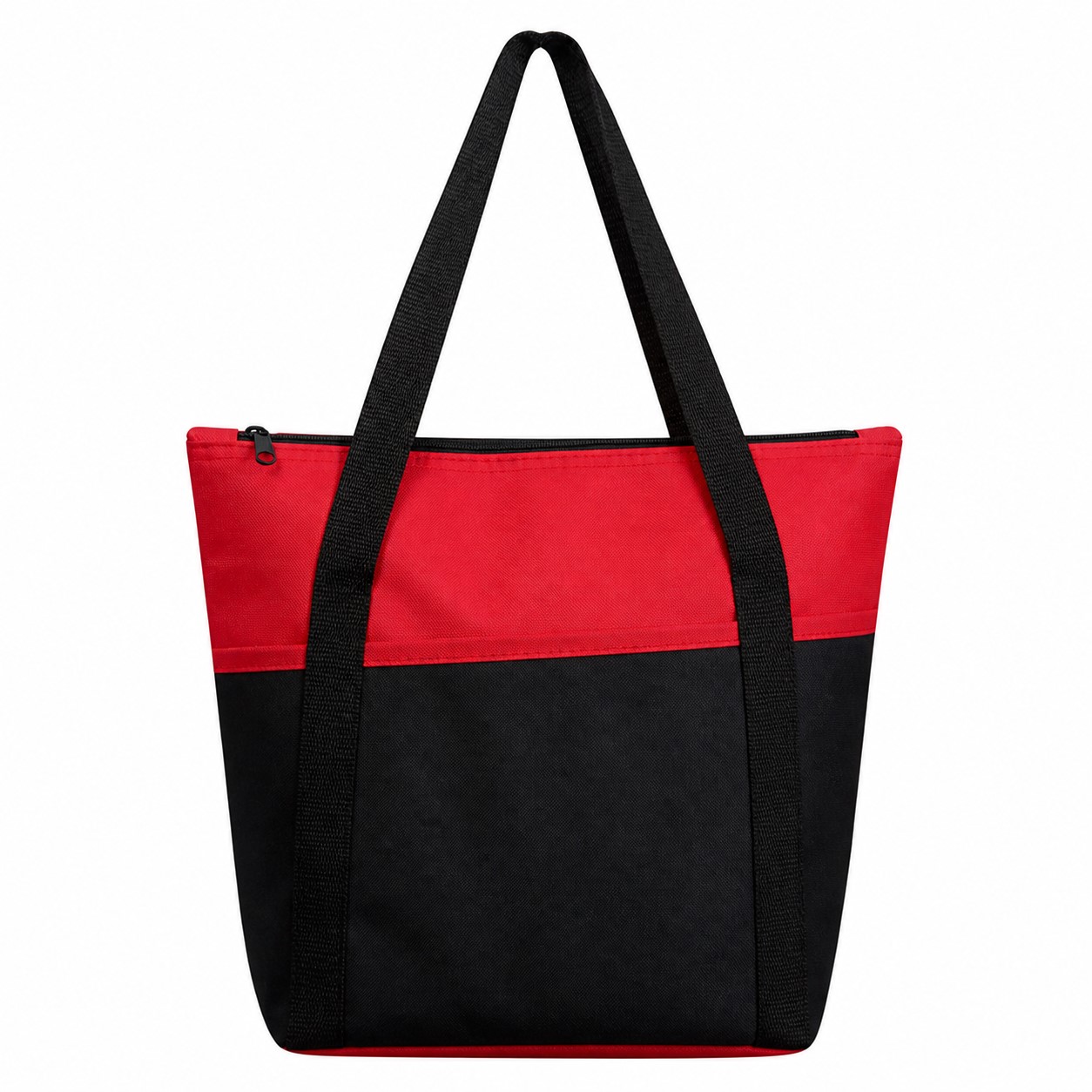 Zipper Top Polyester Insulated Lunch Tote — view 2