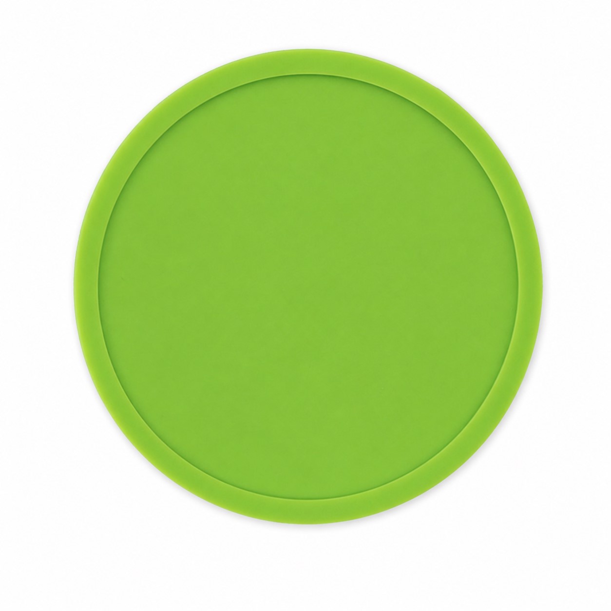 Round Raised Edge Silicone Coaster — view 2
