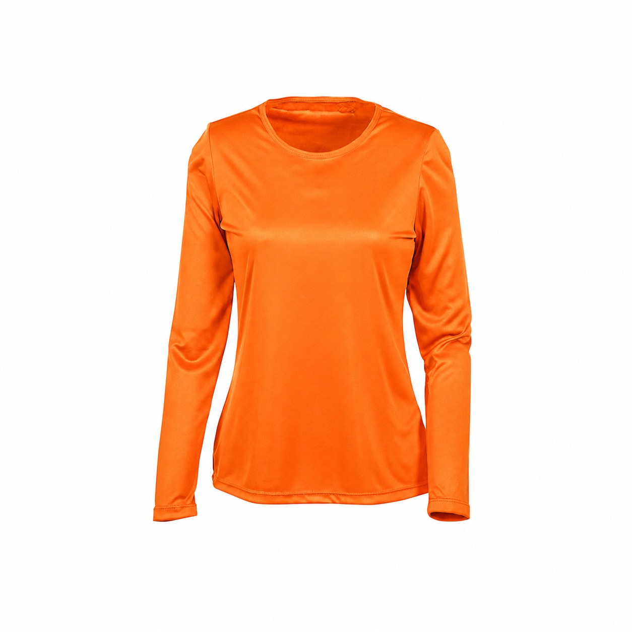 Ladies Recycled Polyester Cooling Tee — Orange