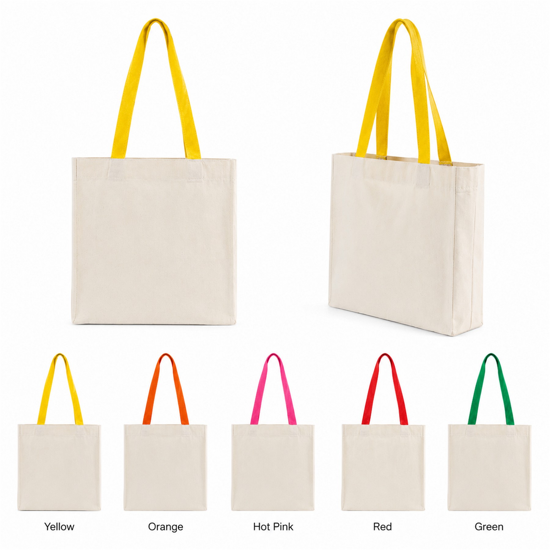 Cotton Adjustable Strap Tote Bag