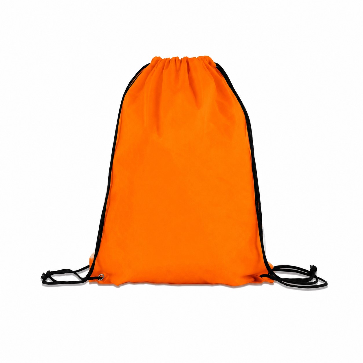 210D Polyester Ocean Drawstring Bag — Orange