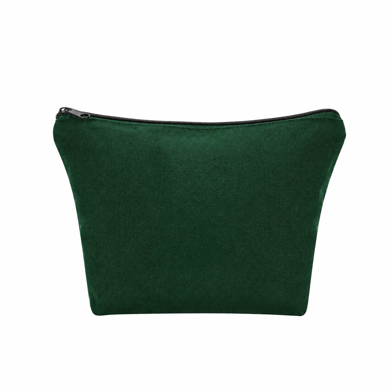 Cotton Makeup Bag — Forest Green
