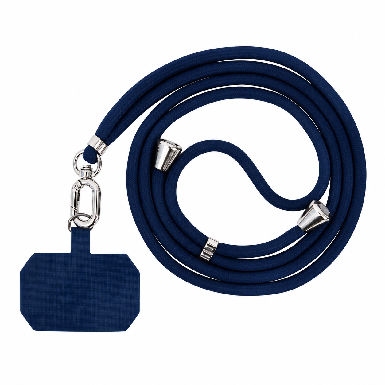 Adjustable Phone Lanyard Tether — Navy Blue