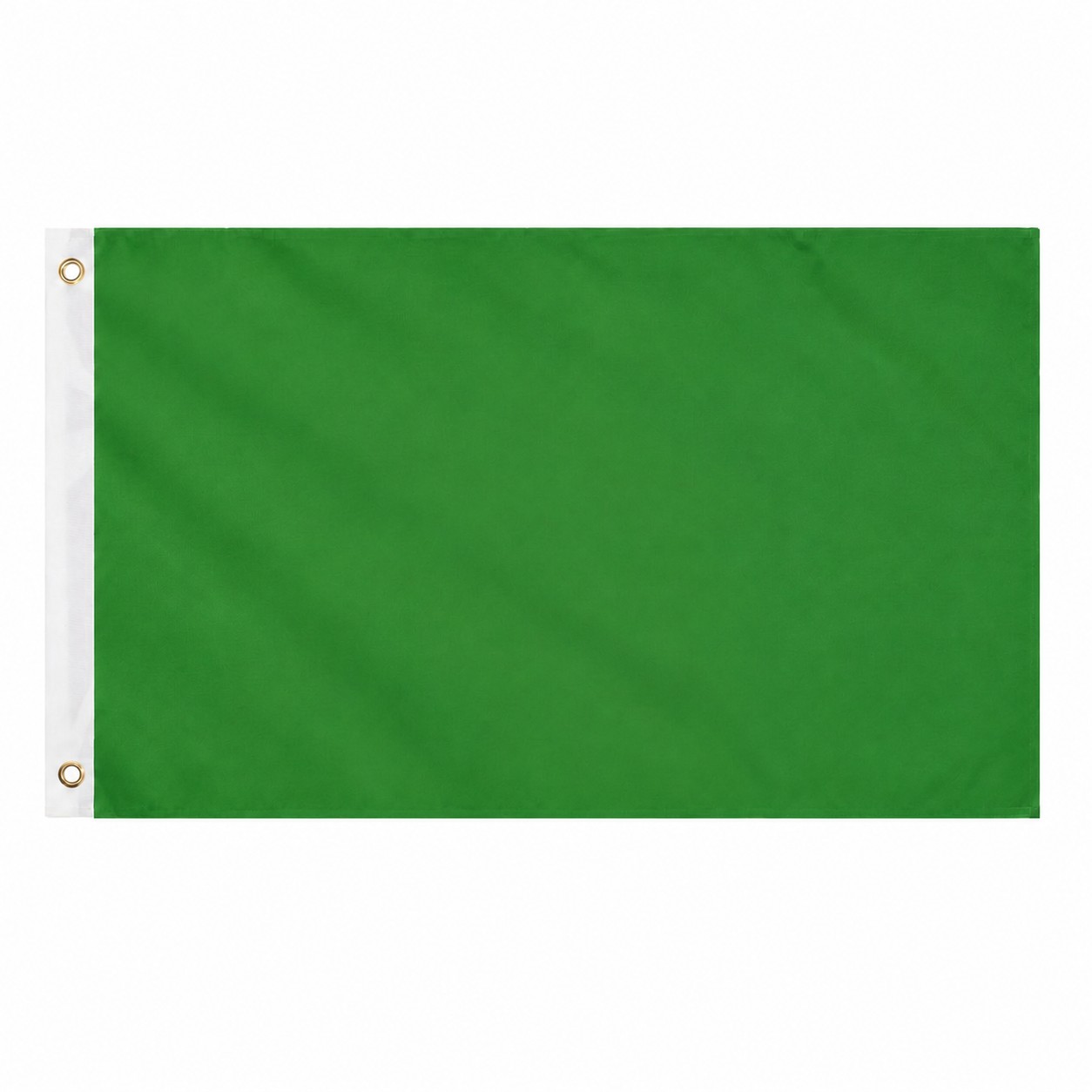 3' Double Sided Polyester Flag — Green