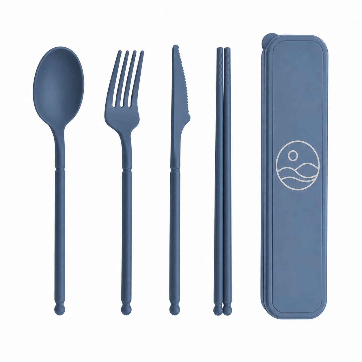 Wheat Straw Utensil Kit With Storage Case