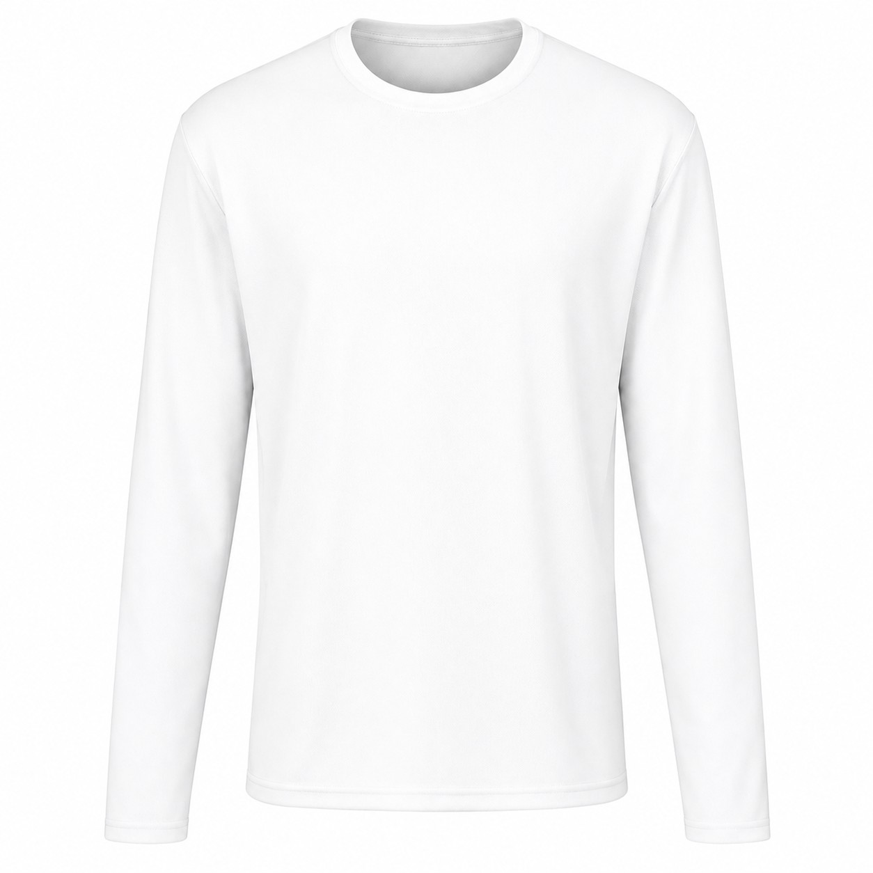 Ladies Polyester Spandex Zip Neck Pullover — White