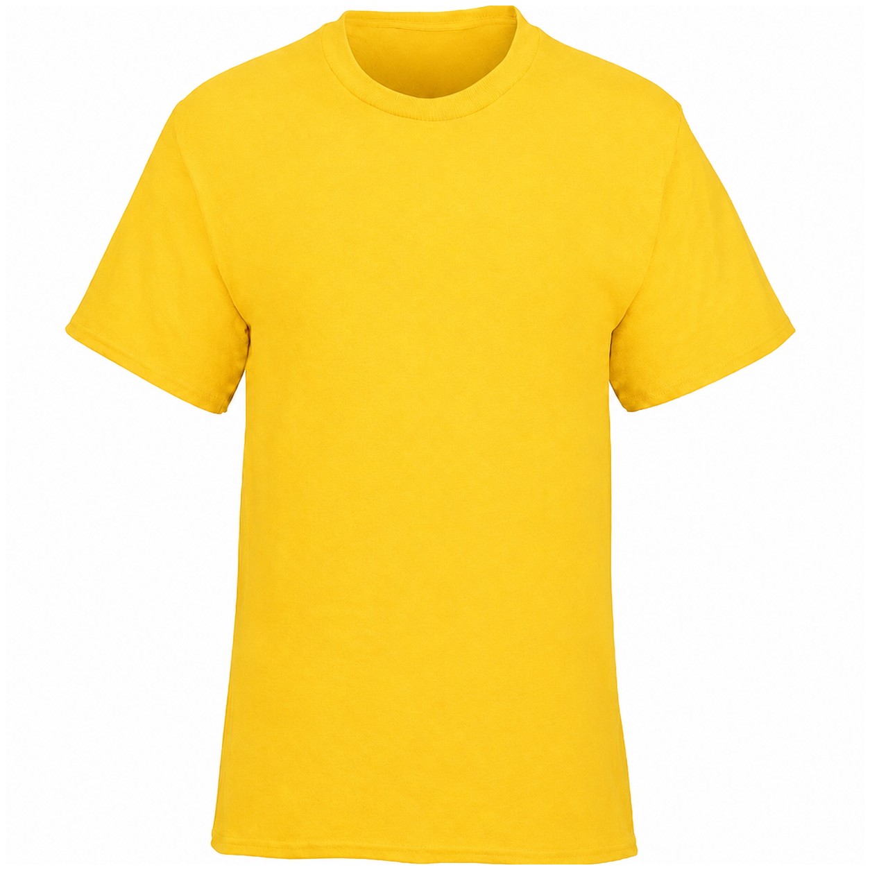 Recycled Cotton-Polyester Blend T-Shirt — Yellow