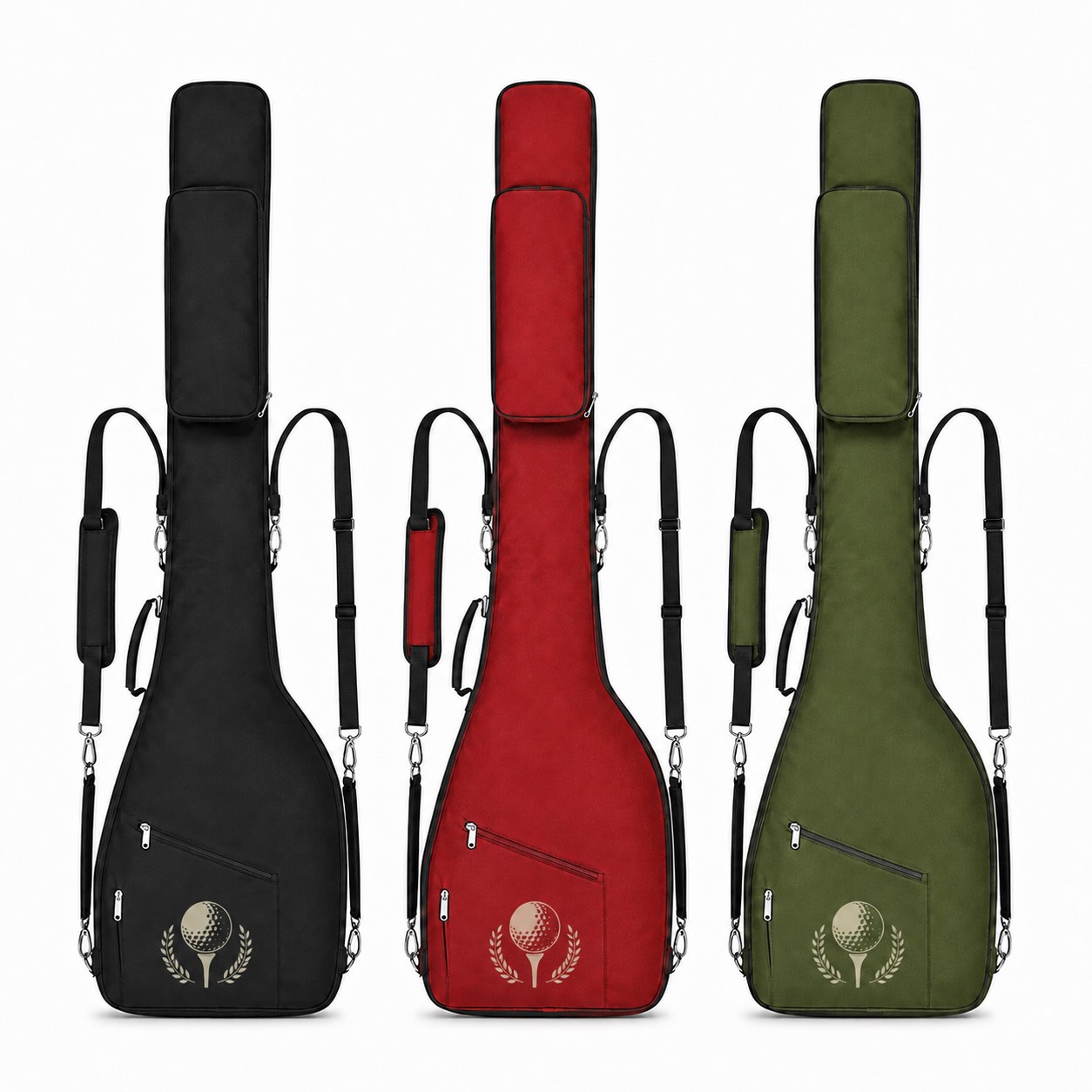 Two-Pocket Polyester Golf Club Carry Bag