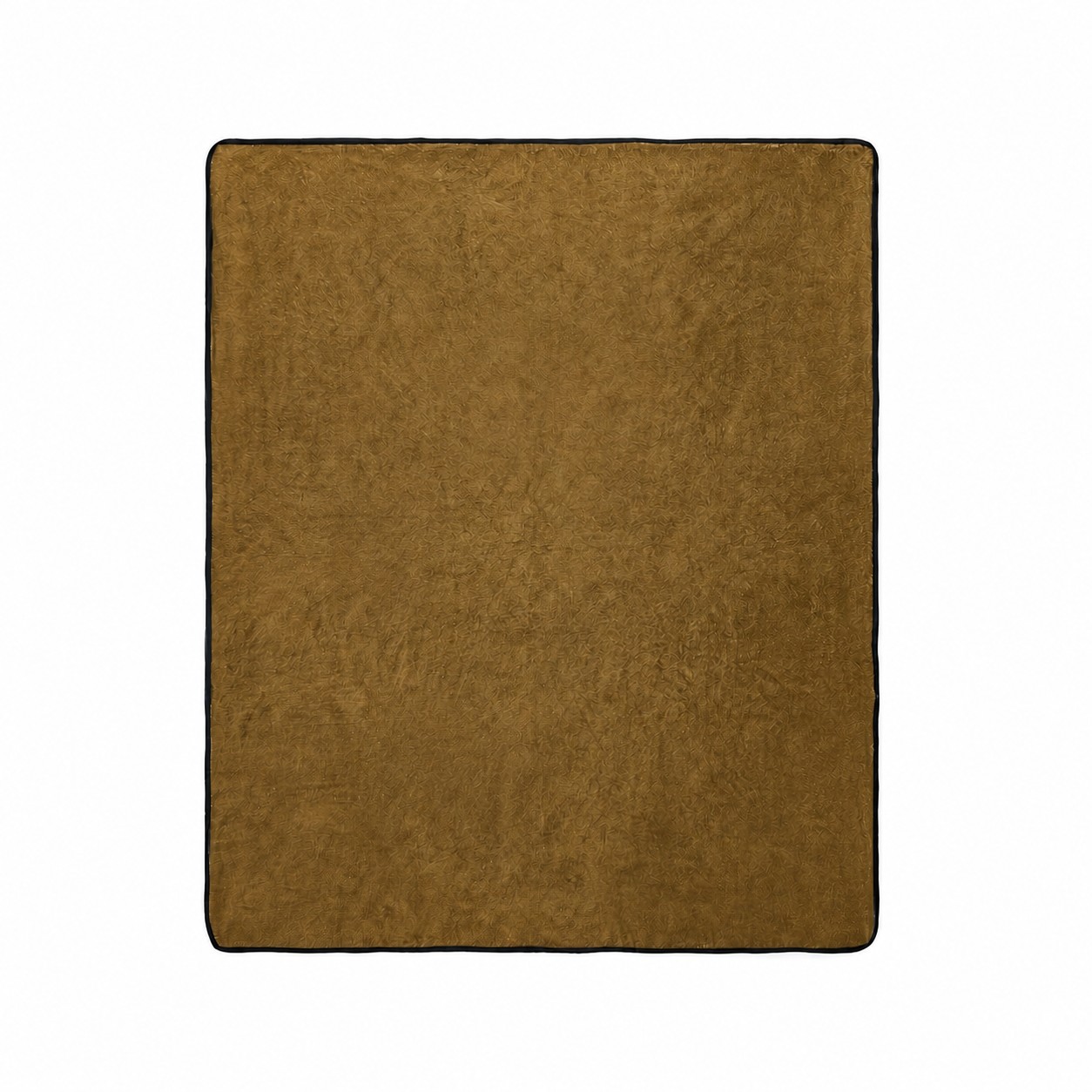 Soft Plush Flannel Throw Blanket — Bronze Gold