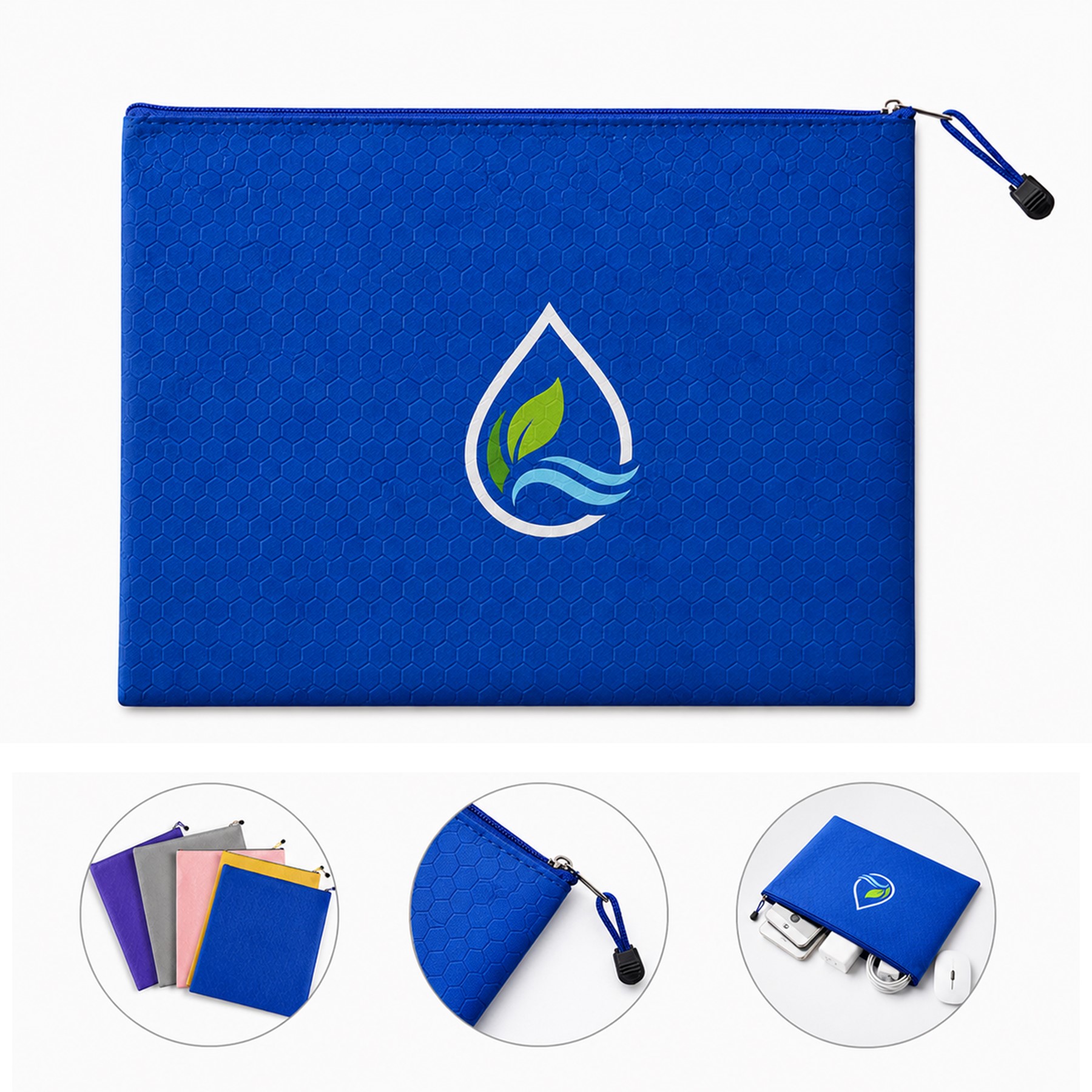 Large Oxford Zippered Utility Pouch