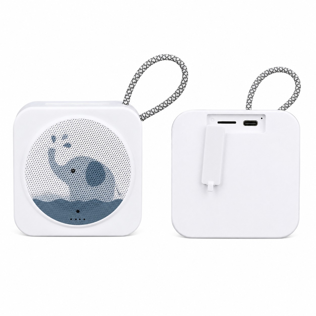Compact Wireless Speaker With Woven Loop