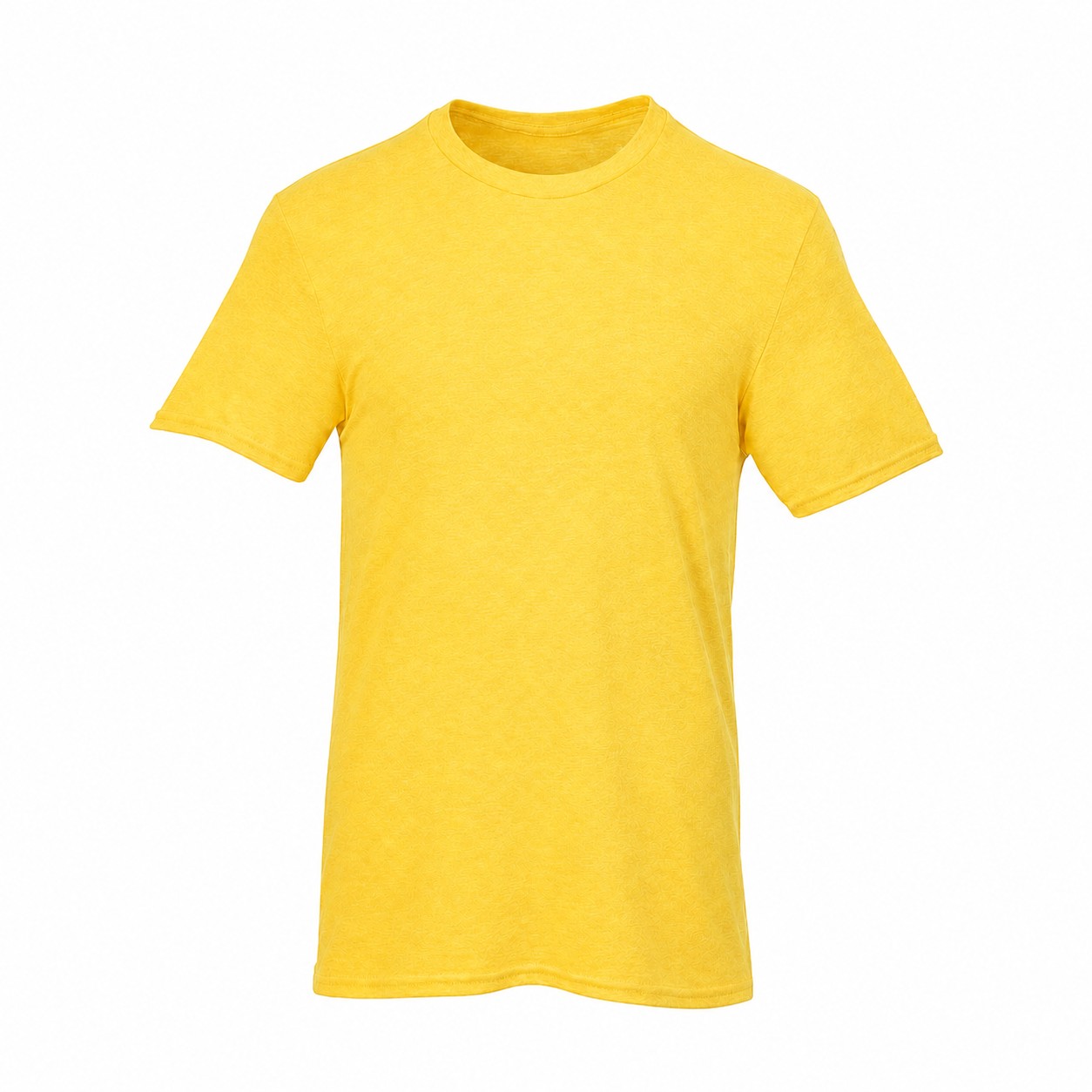 Cotton Crewneck T Shirt — Yellow