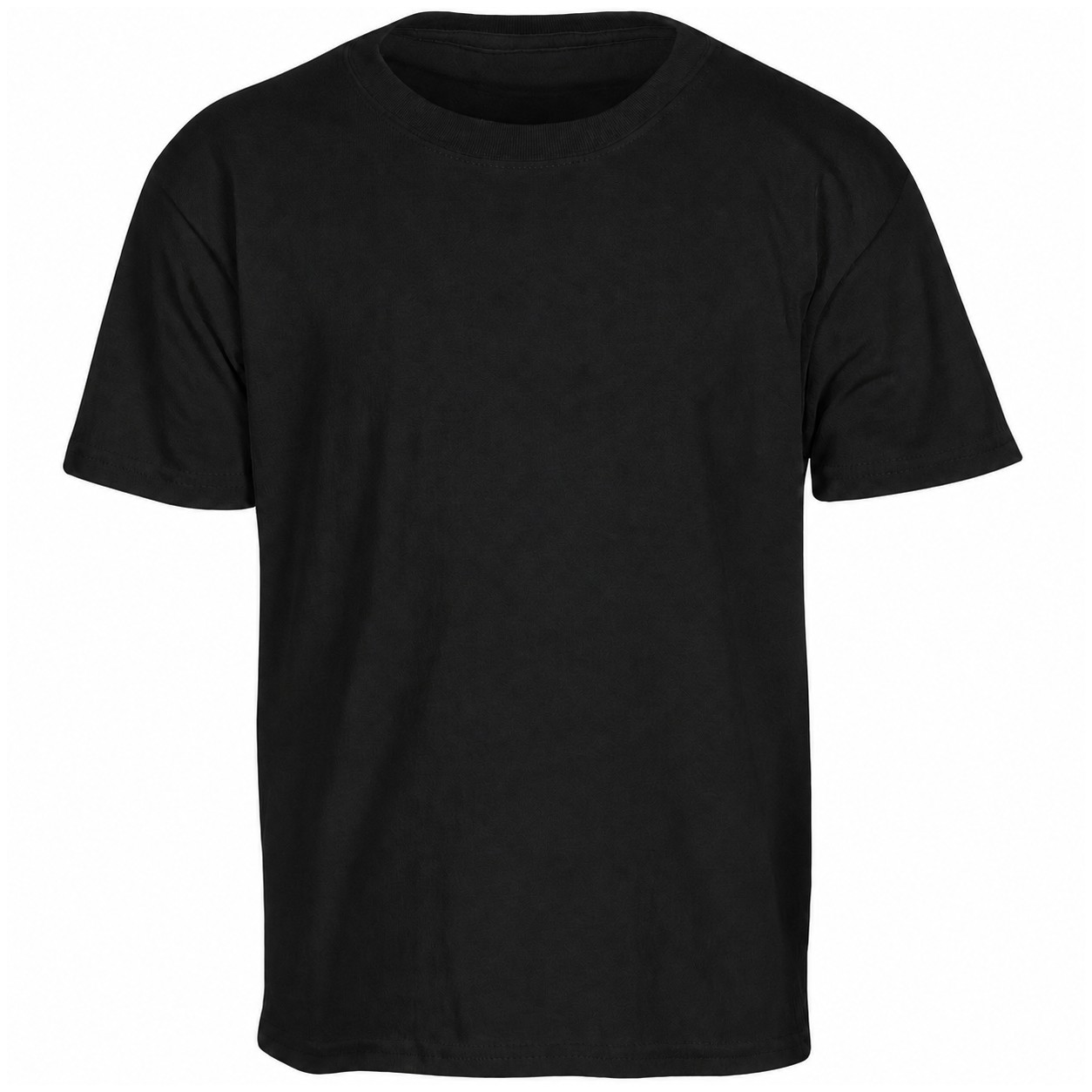 Youth Cotton T Shirt — Black