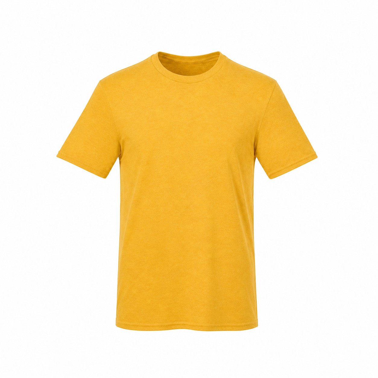 Cotton Crewneck T Shirt — Gold