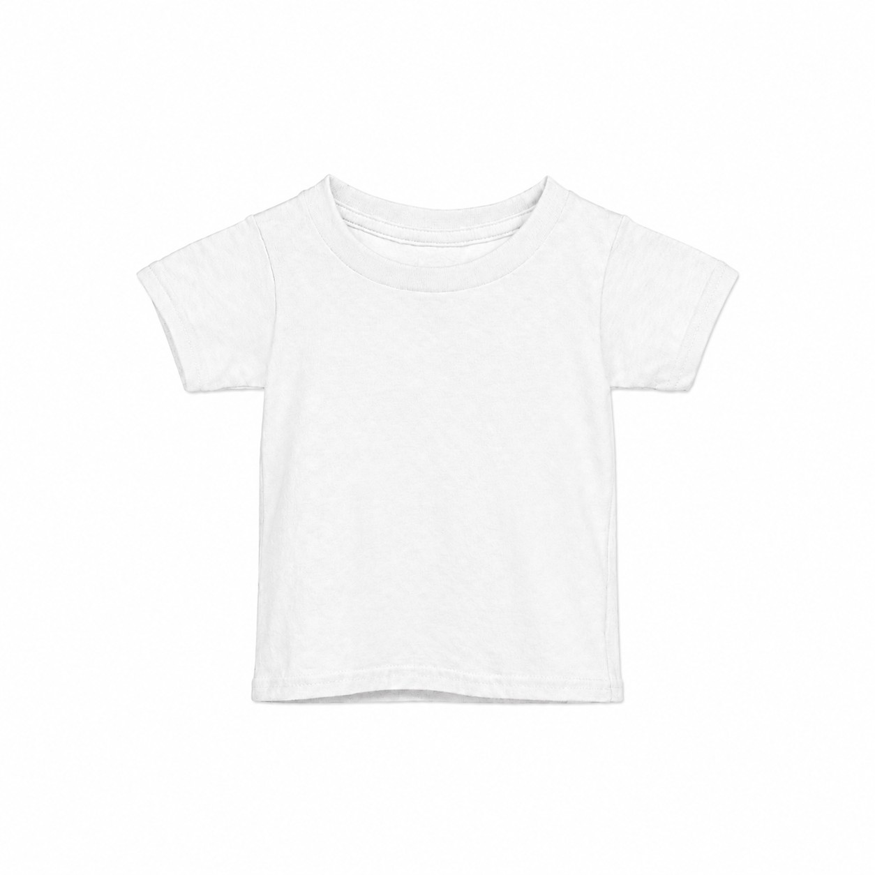Toddler Cotton Short Sleeve T Shirt — White