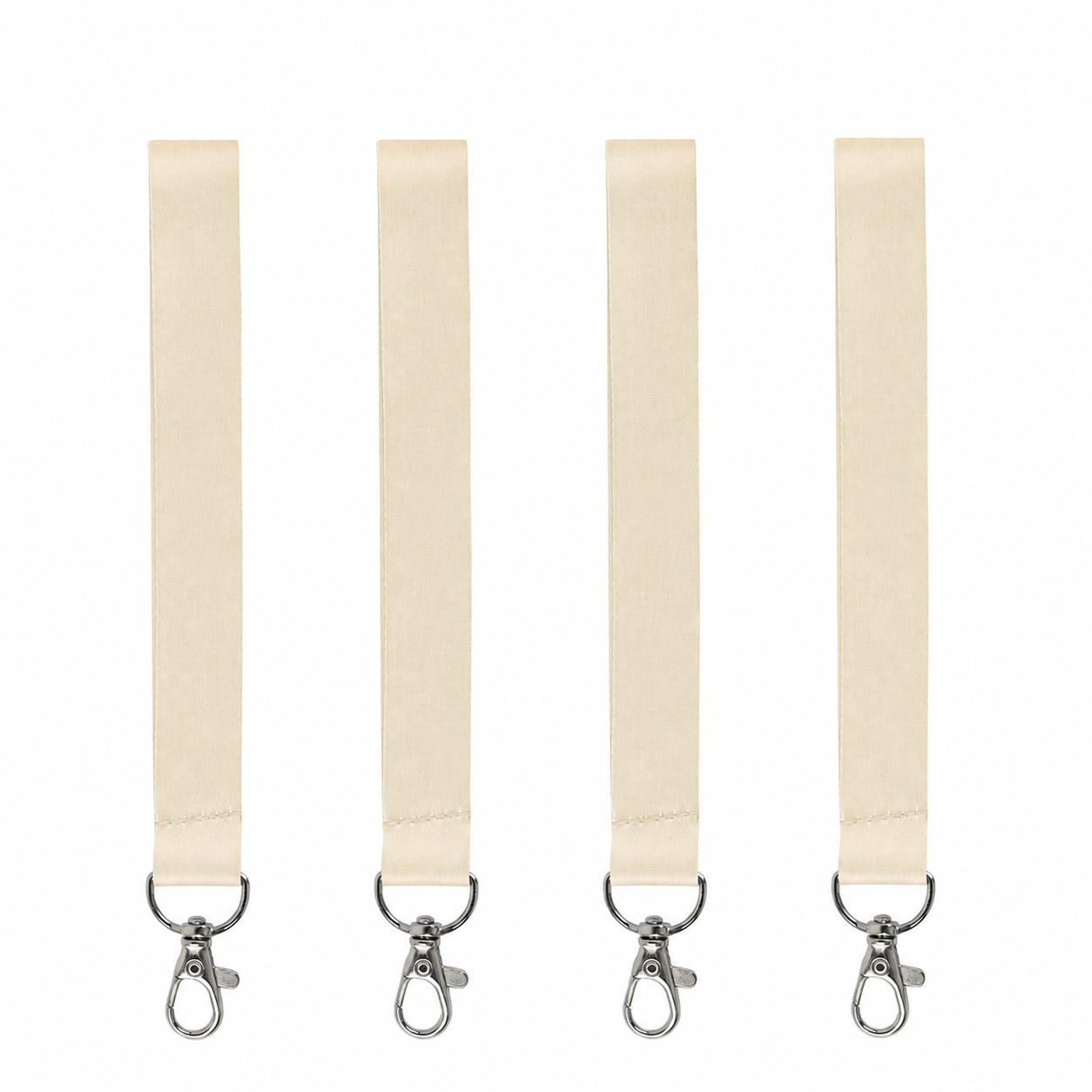 Polyester Wrist Keychain Strap — Natural Beige