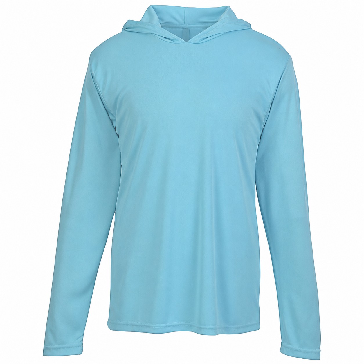 Lightweight Polyester Long Sleeve Hooded Team Shirt — view 2