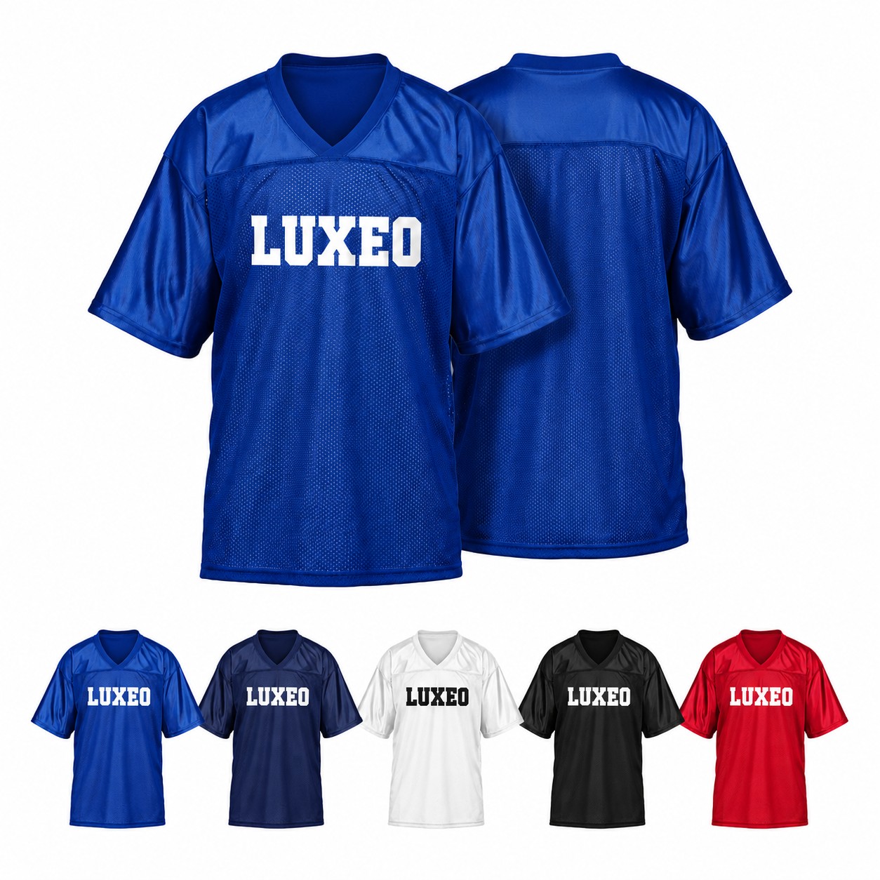 Polyester Mesh V Neck Football Jersey