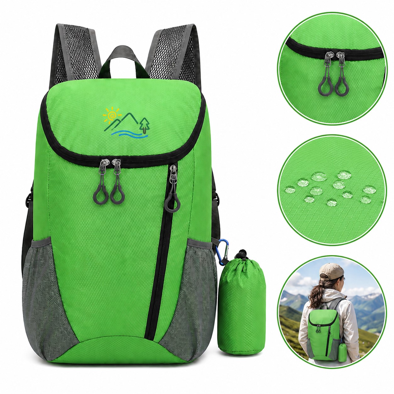 Water Resistant Polyester Trail Backpack