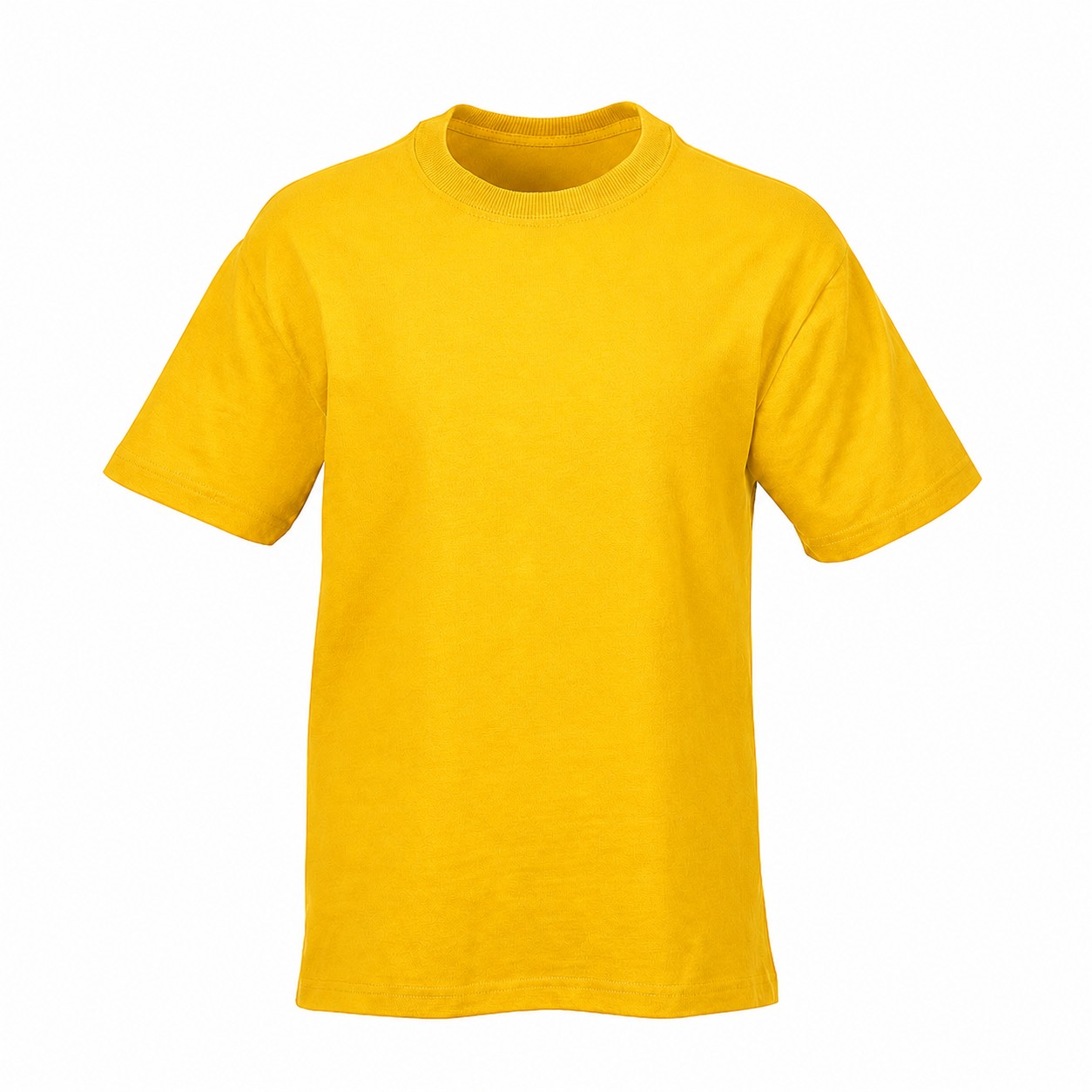 Heavyweight Cotton Polyester Crewneck Shirt — Yellow