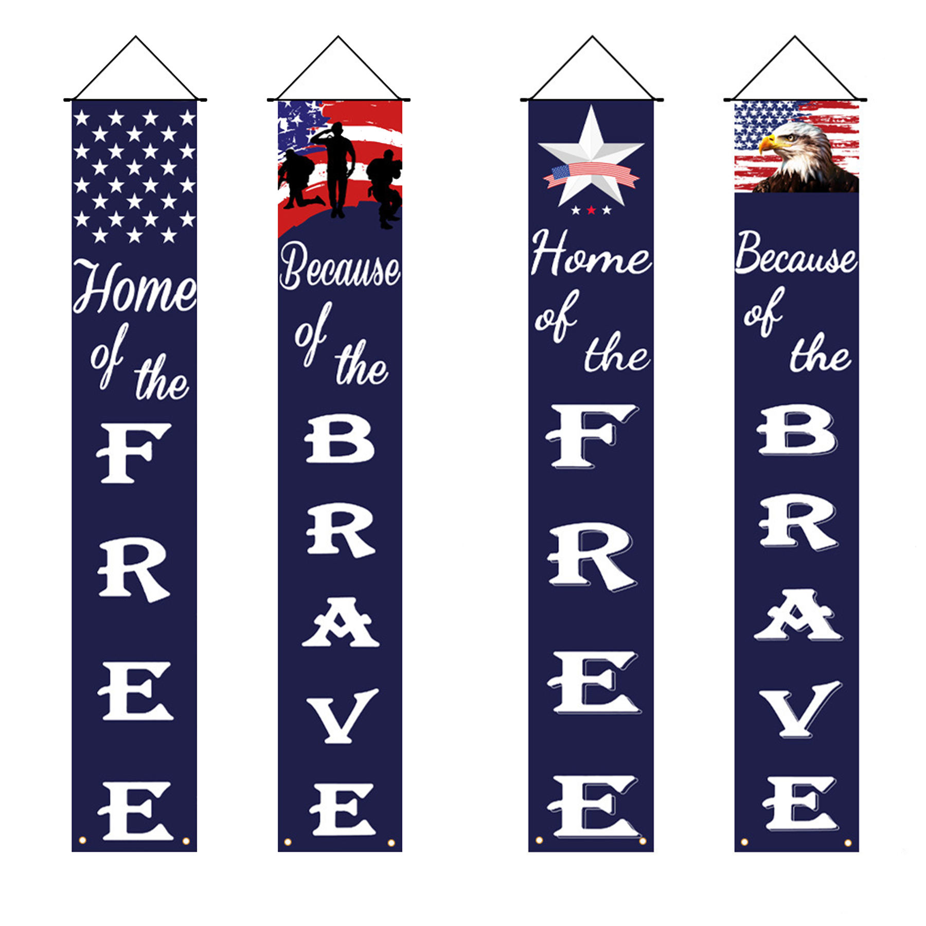 Oxford Patriotic Hanging Banner — view 2
