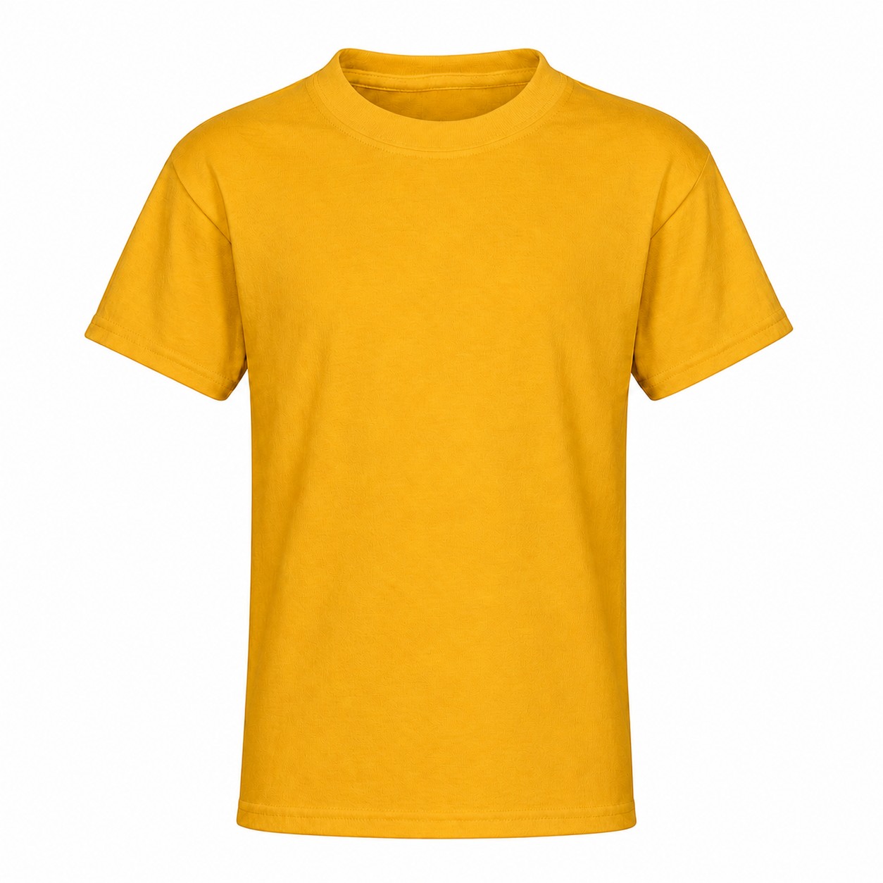 Youth Cotton Crewneck T-Shirt — Gold