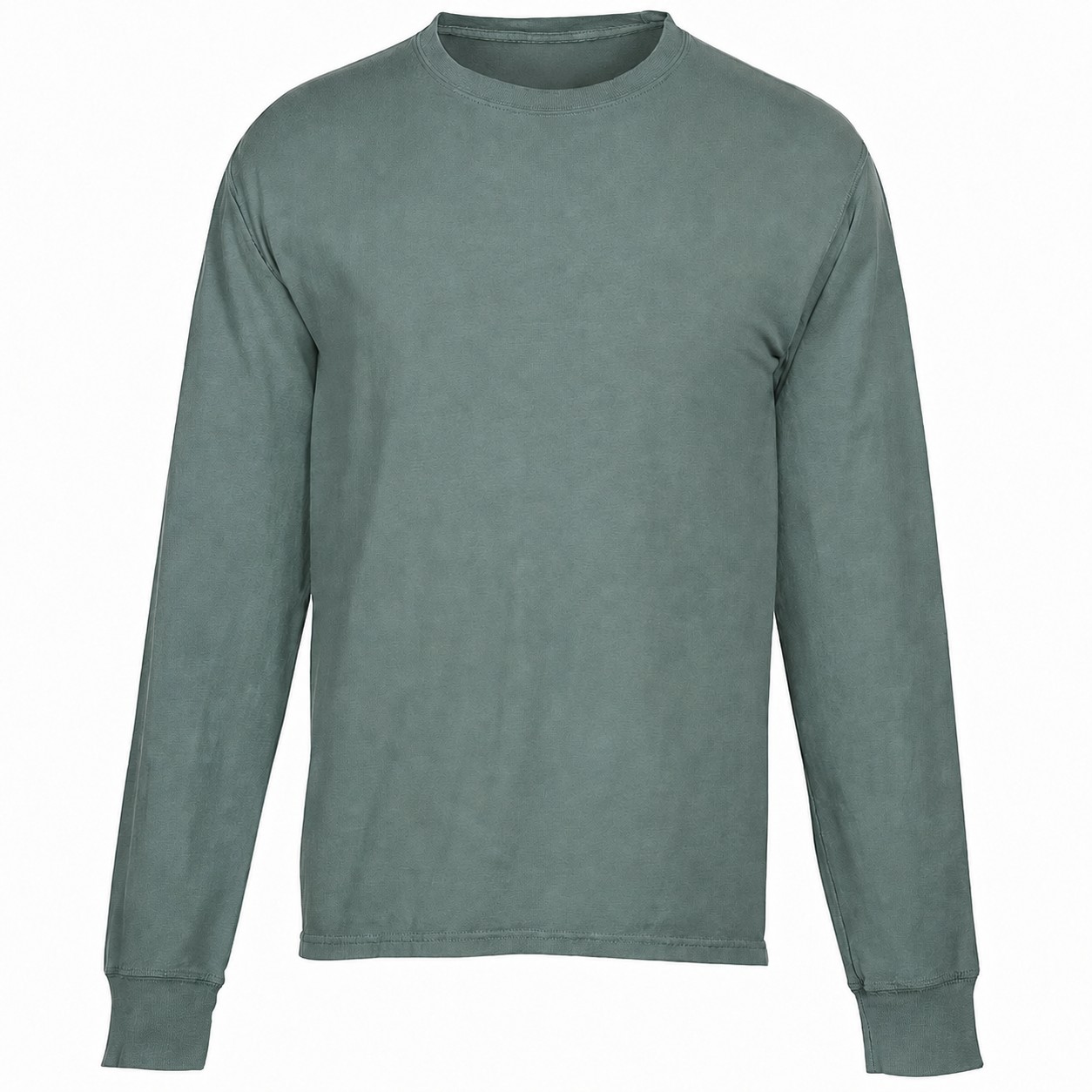 Garment Dyed Cotton Long Sleeve Tee — view 2