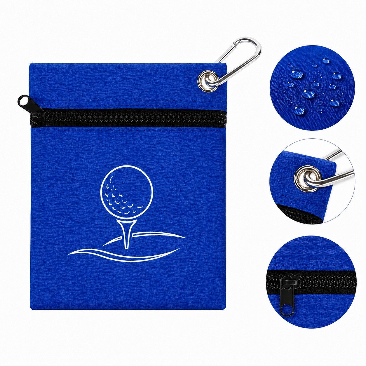 Nylon Golf Tee Holder With Clip