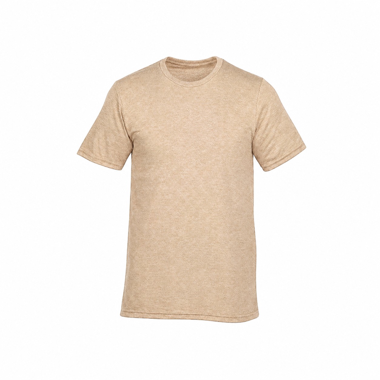 Recycled Tri Blend Crewneck Tee — Tan Beige