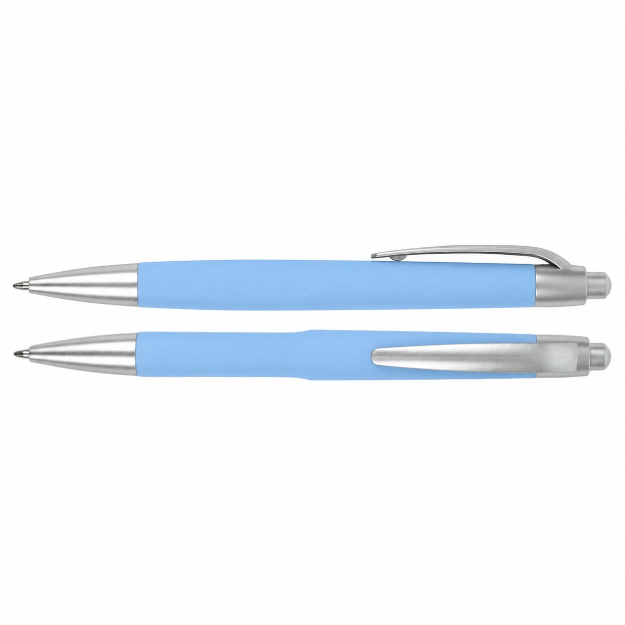 ABS Comfort Grip Ballpoint Pen — Light Blue