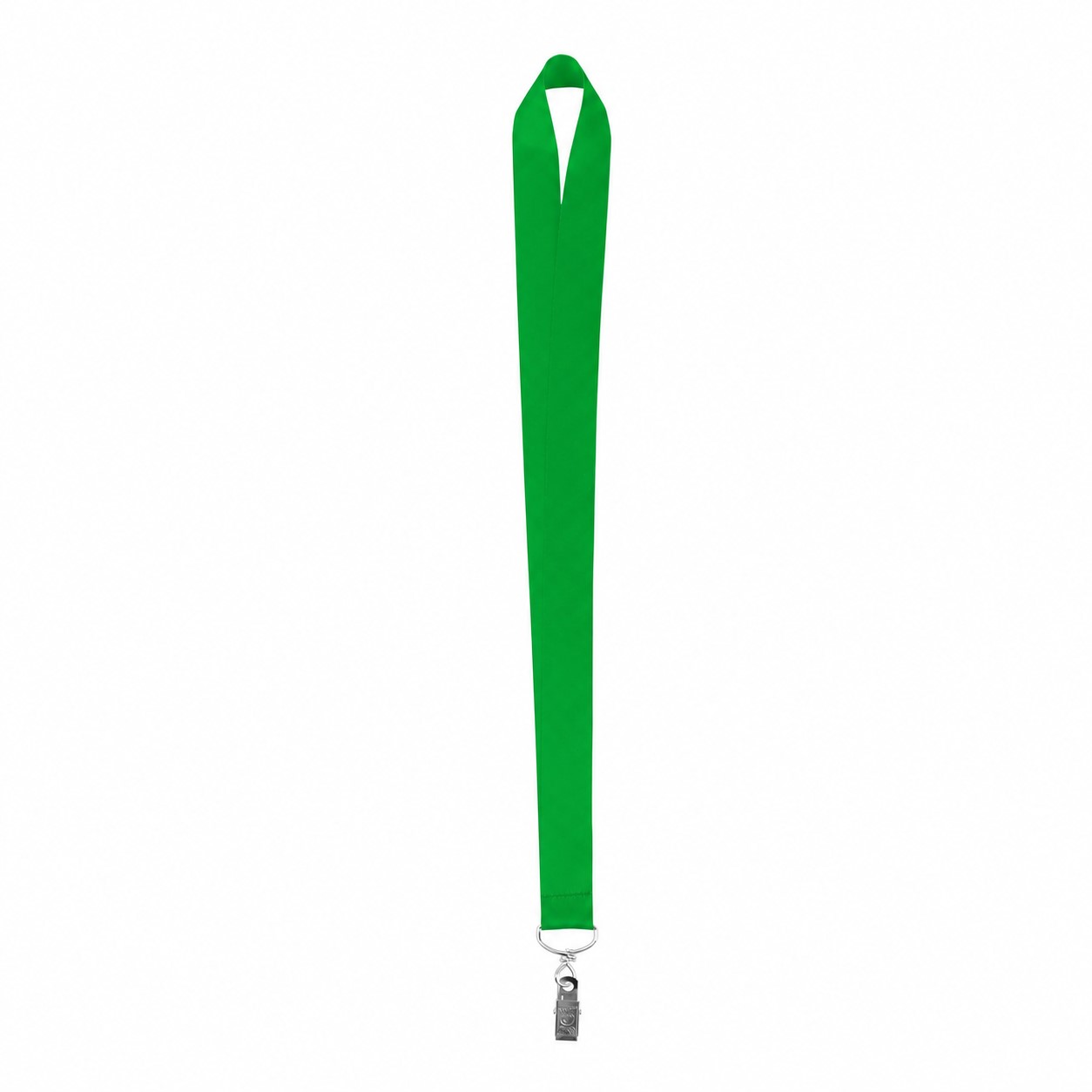 Wide Polyester Neck Lanyard — Green