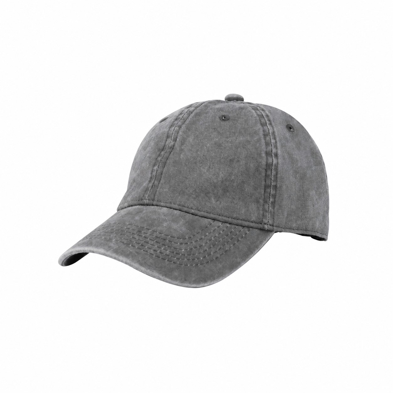 Cotton Baseball Cap — Gray