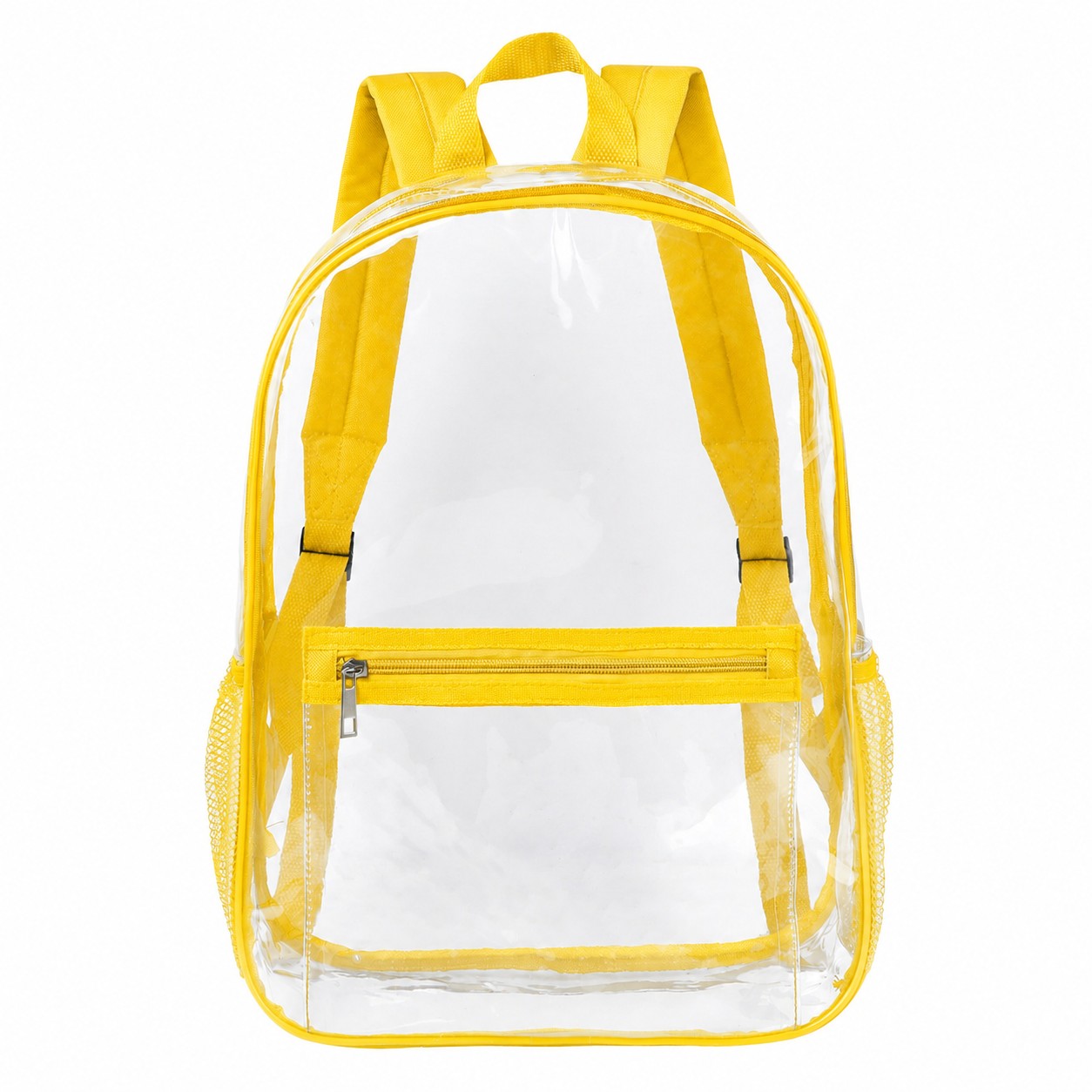 Clear PVC Backpack — Yellow