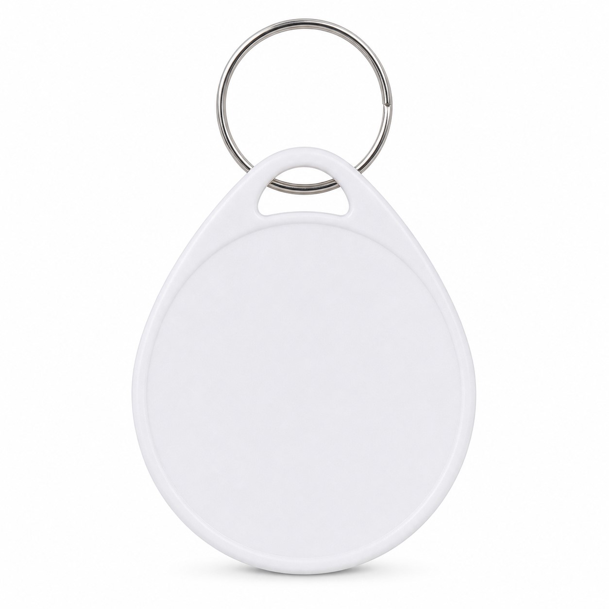 Teardrop Plastic Keychain With Opening Ring — view 2
