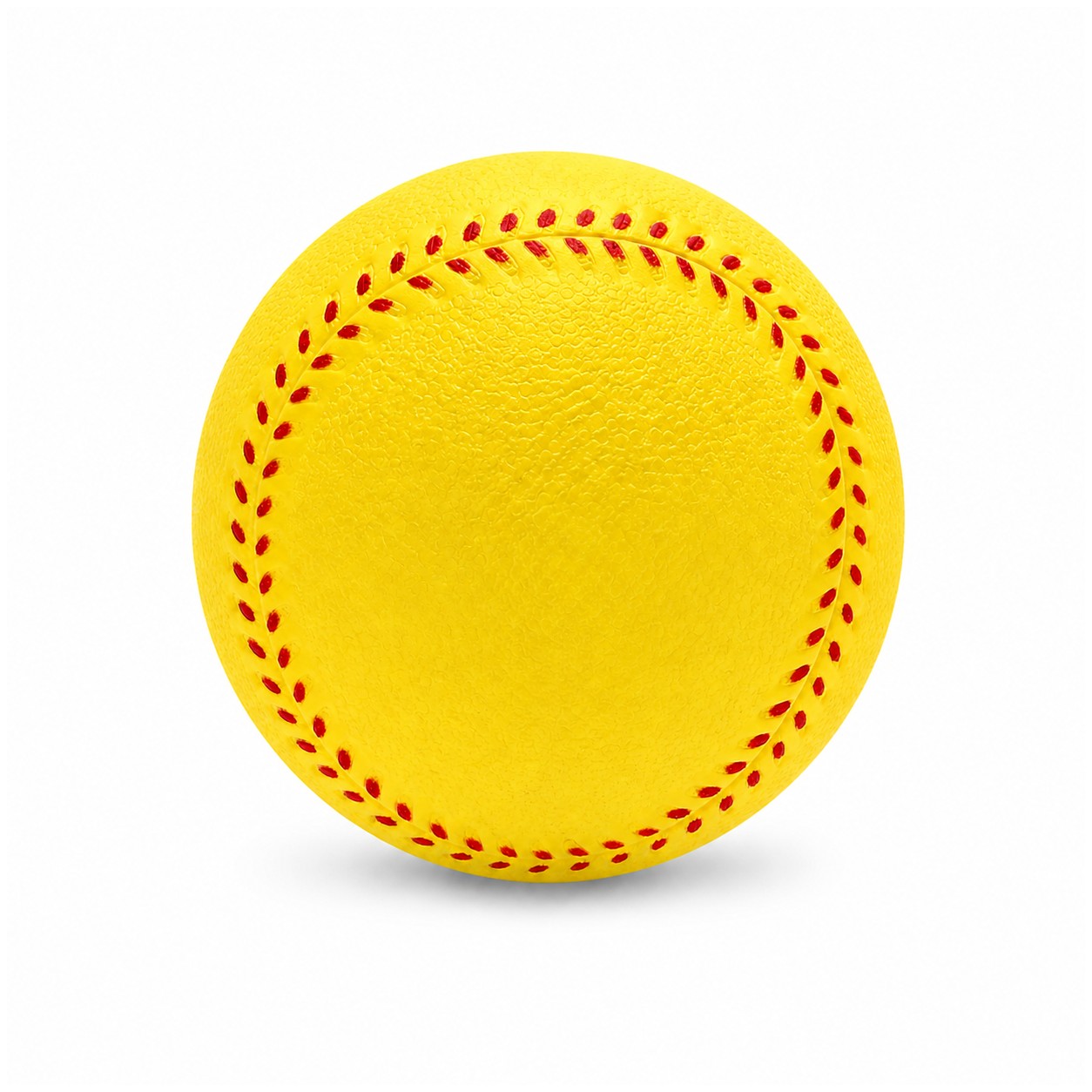 Baseball Style PU Stress Reliever — Yellow