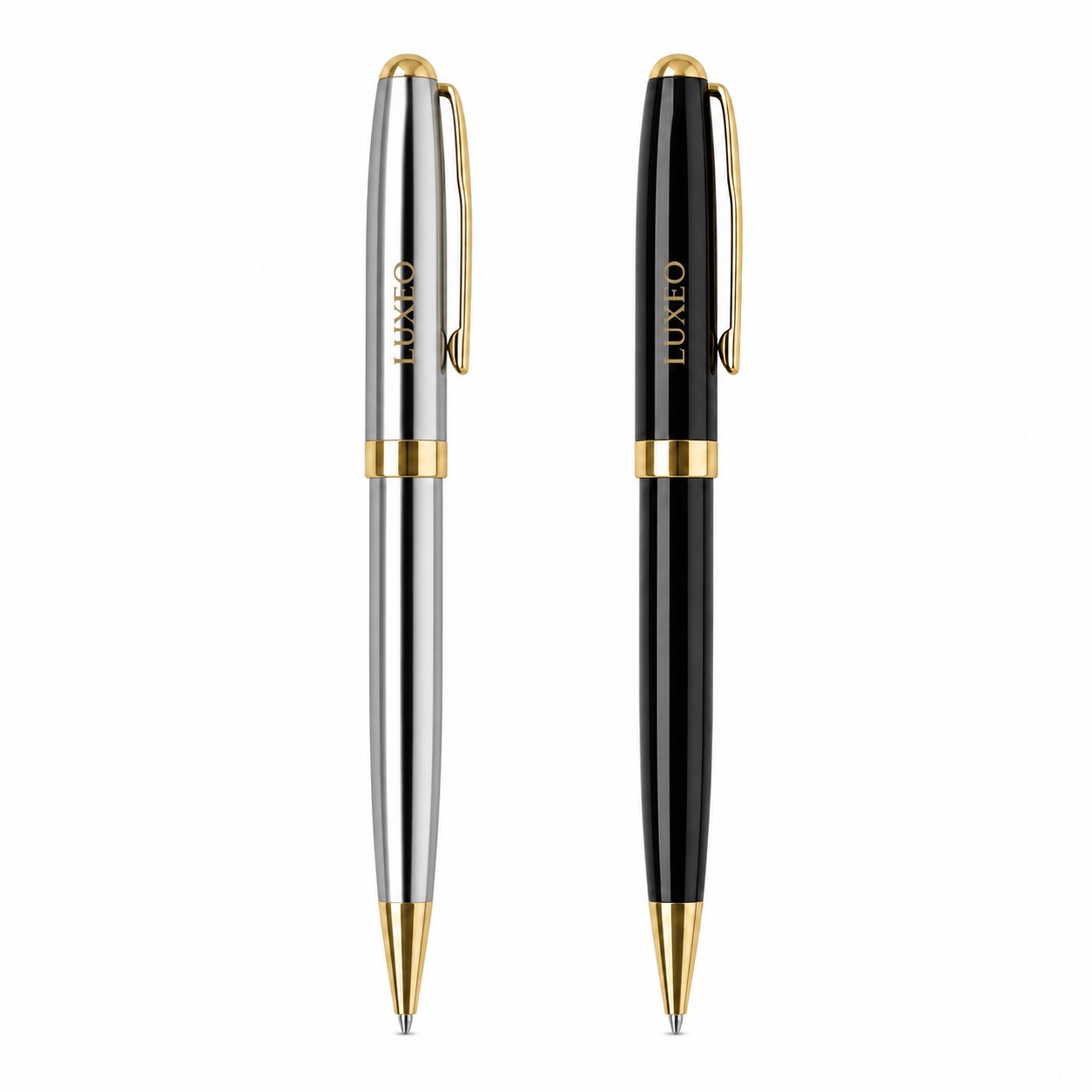 Metal Twist Ballpoint Pen With Pocket Clip