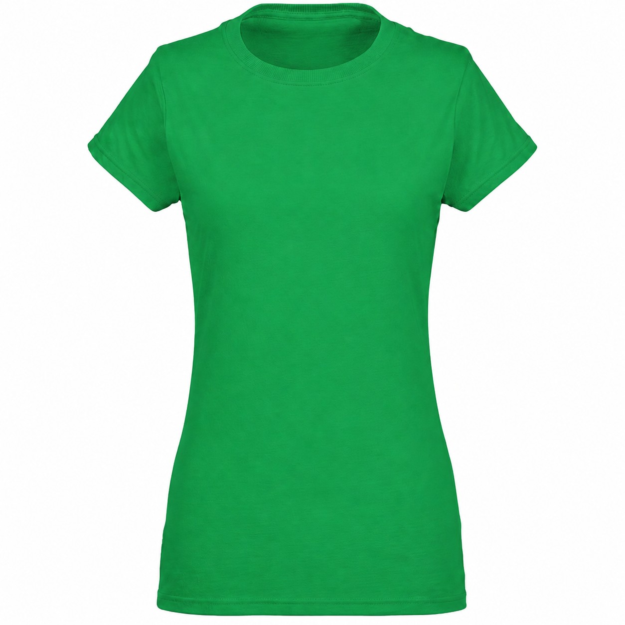 Ladies Soft Cotton Crewneck Tee — view 2