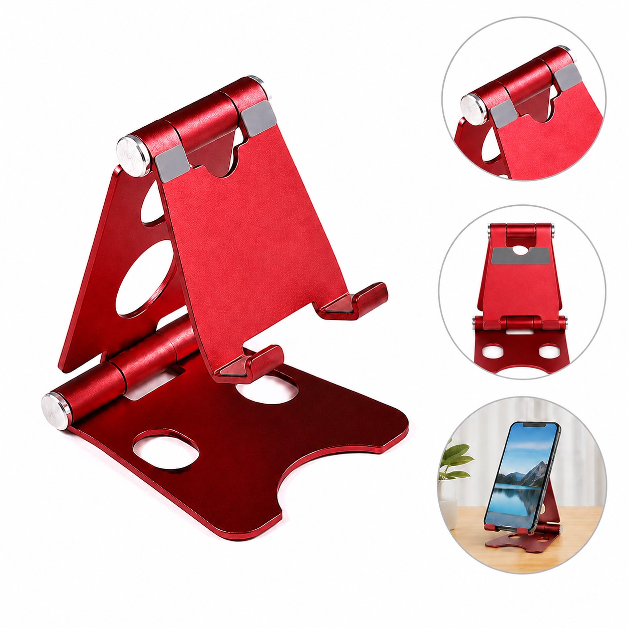 Adjustable Aluminum Mobile Device Stand