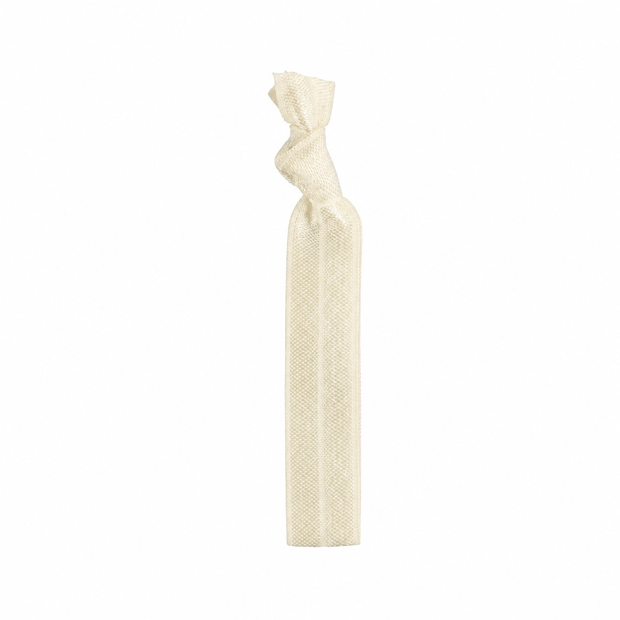 Elastic Spandex Hair Tie — Ivory White