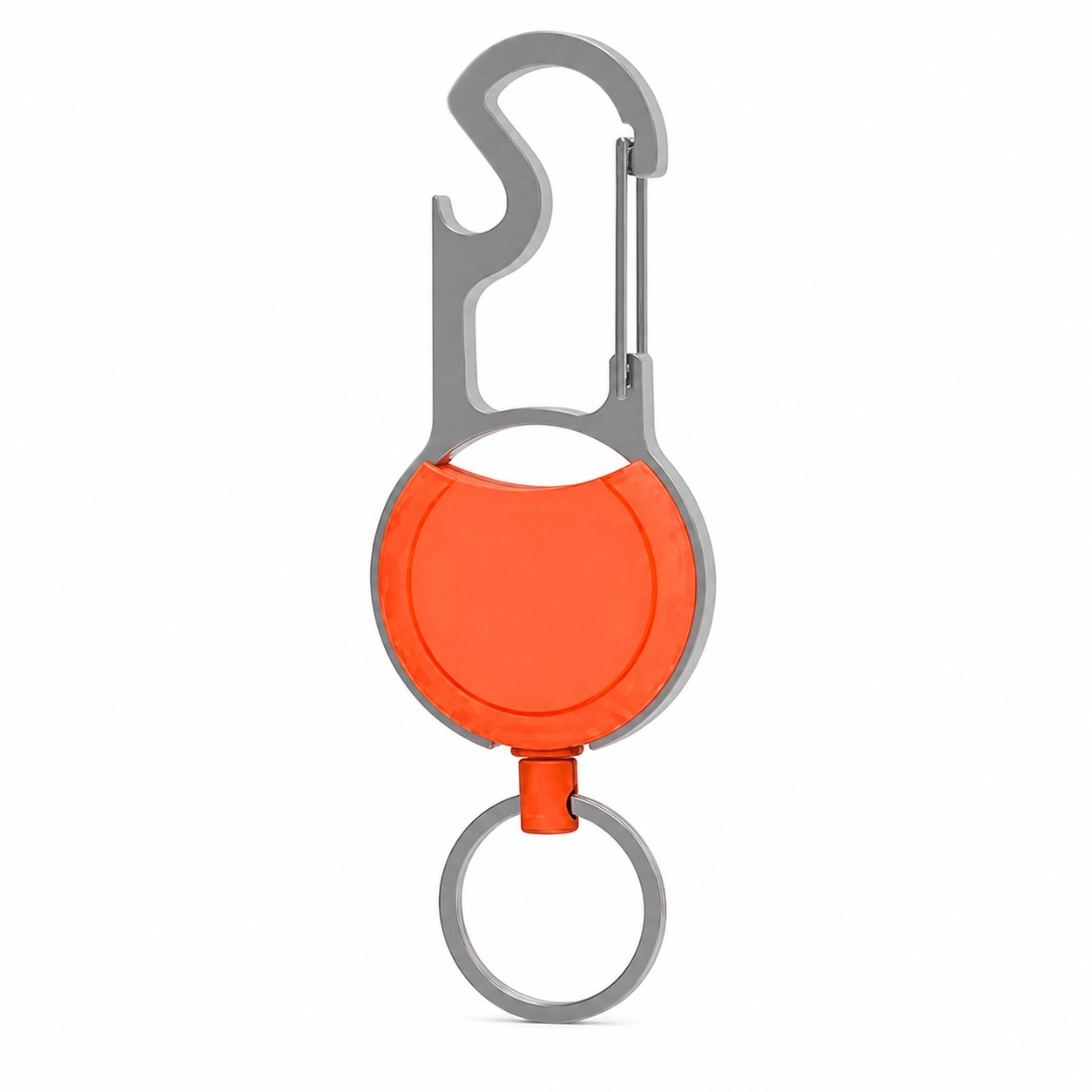 Polyester Carabiner Badge Reel With Keyring — view 2