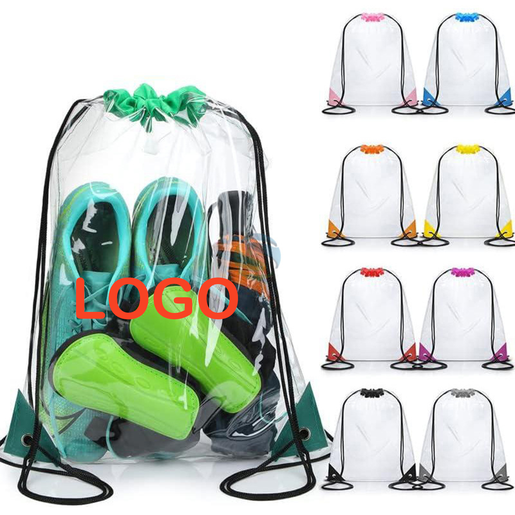 Clear PVC Security Cinch Backpack