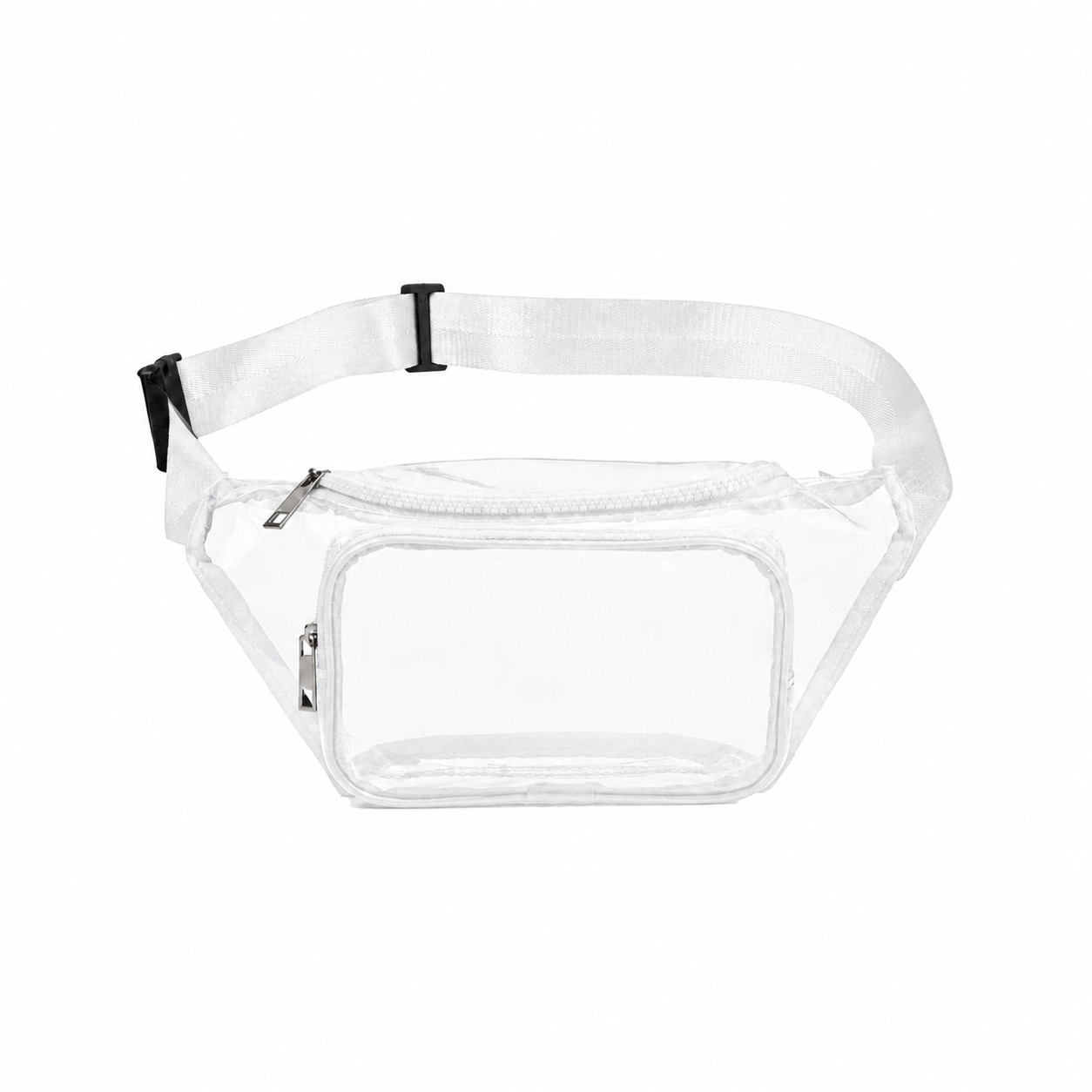 Clear PVC Fanny Pack — White