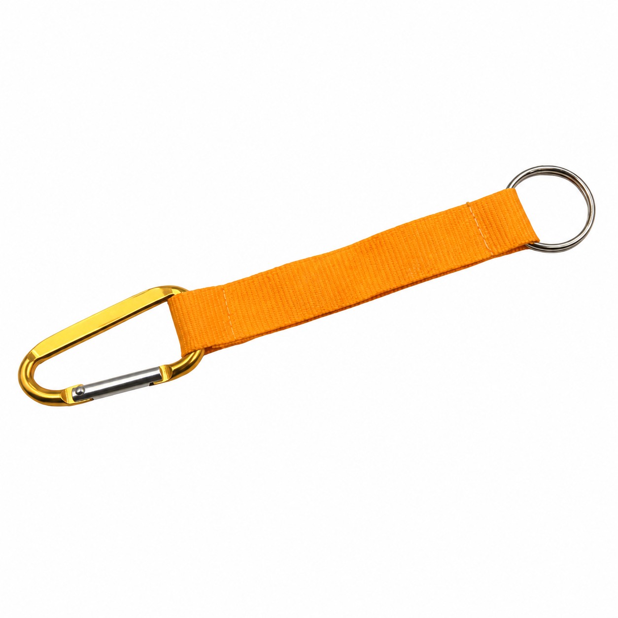 Compact Webbing Keychain Lanyard With Aluminum Carabiner — view 2