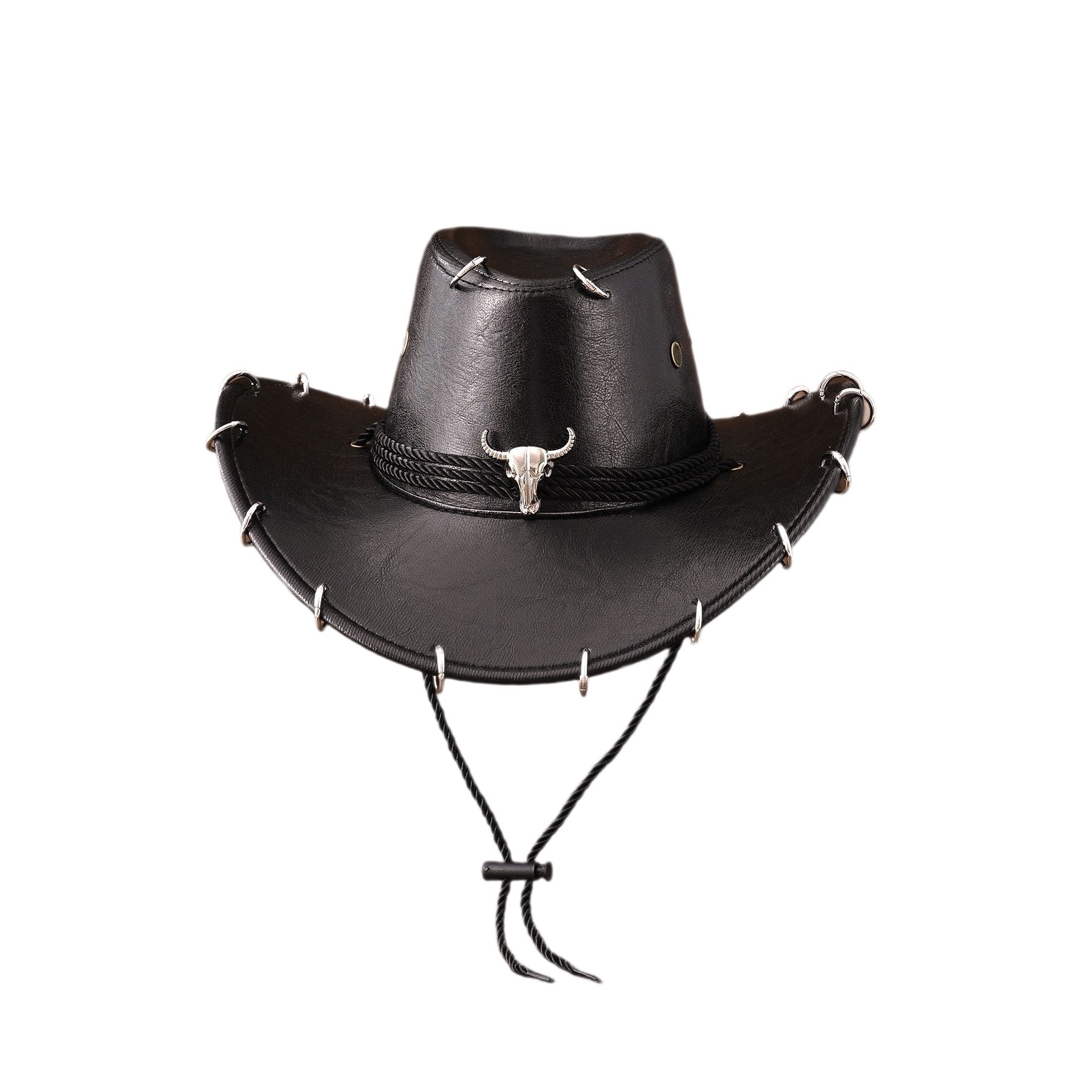 PU Crackle Western Cowboy Hat — view 2