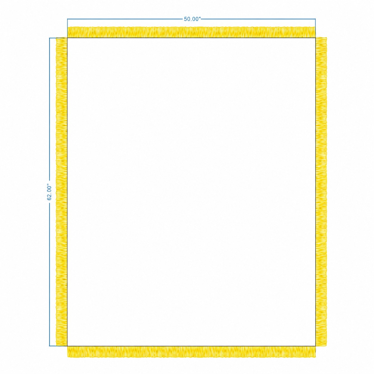 Jacquard Woven Throw Blanket — Yellow