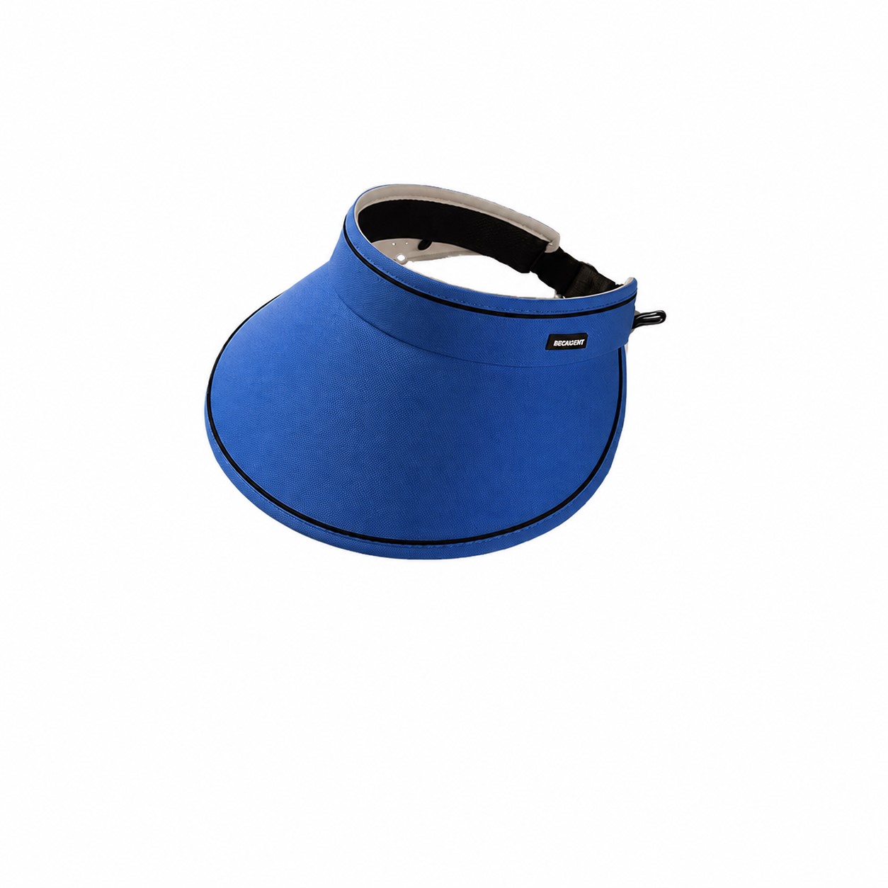 Polyester Open Crown Shade Visor — Blue