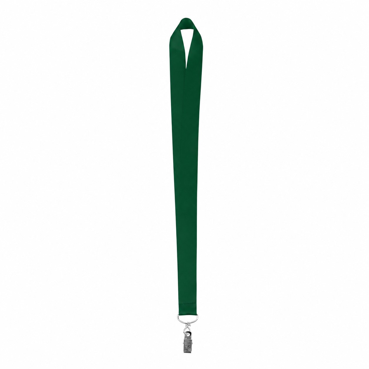 Wide Polyester Neck Lanyard — Forest Green