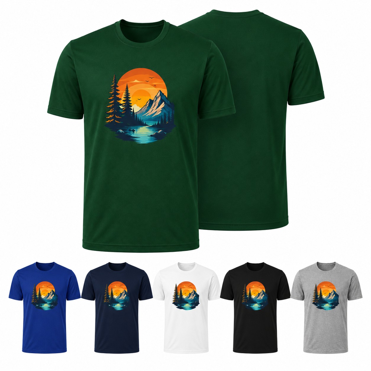 Moisture Wicking Polyester Athletic Tee